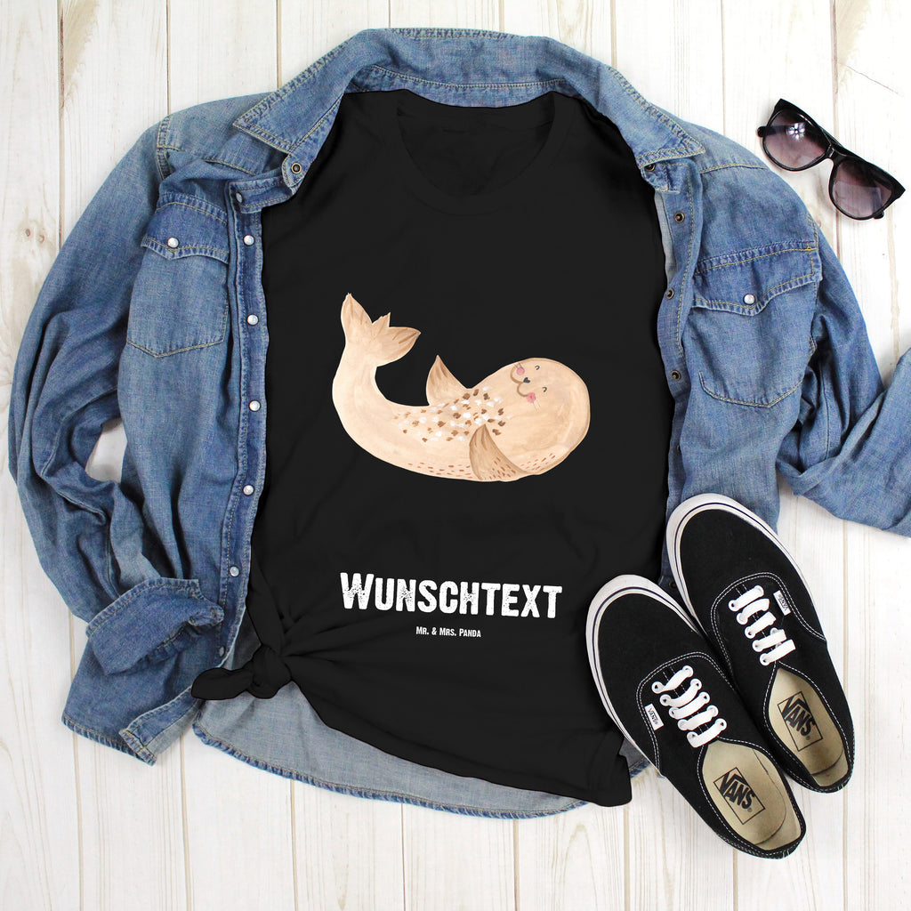Größe L Personalisiertes T-Shirt Robbe liegend T-Shirt, Shirt, Tshirt, Lustiges T-Shirt, T-Shirt mit Spruch, Party, Junggesellenabschied, Jubiläum, Geburstag, Herrn, Damen, Männer, Frauen, Schlafshirt, Nachthemd, Sprüche, Tiermotive, Gute Laune, lustige Sprüche, Tiere, Robbe, Robben, Seehund, Strand, Meerestier, Ostsee, Nordsee, Lachen, Freude