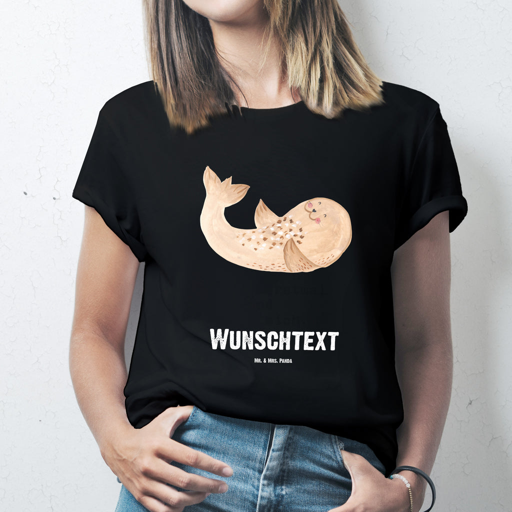 Größe L Personalisiertes T-Shirt Robbe liegend T-Shirt, Shirt, Tshirt, Lustiges T-Shirt, T-Shirt mit Spruch, Party, Junggesellenabschied, Jubiläum, Geburstag, Herrn, Damen, Männer, Frauen, Schlafshirt, Nachthemd, Sprüche, Tiermotive, Gute Laune, lustige Sprüche, Tiere, Robbe, Robben, Seehund, Strand, Meerestier, Ostsee, Nordsee, Lachen, Freude