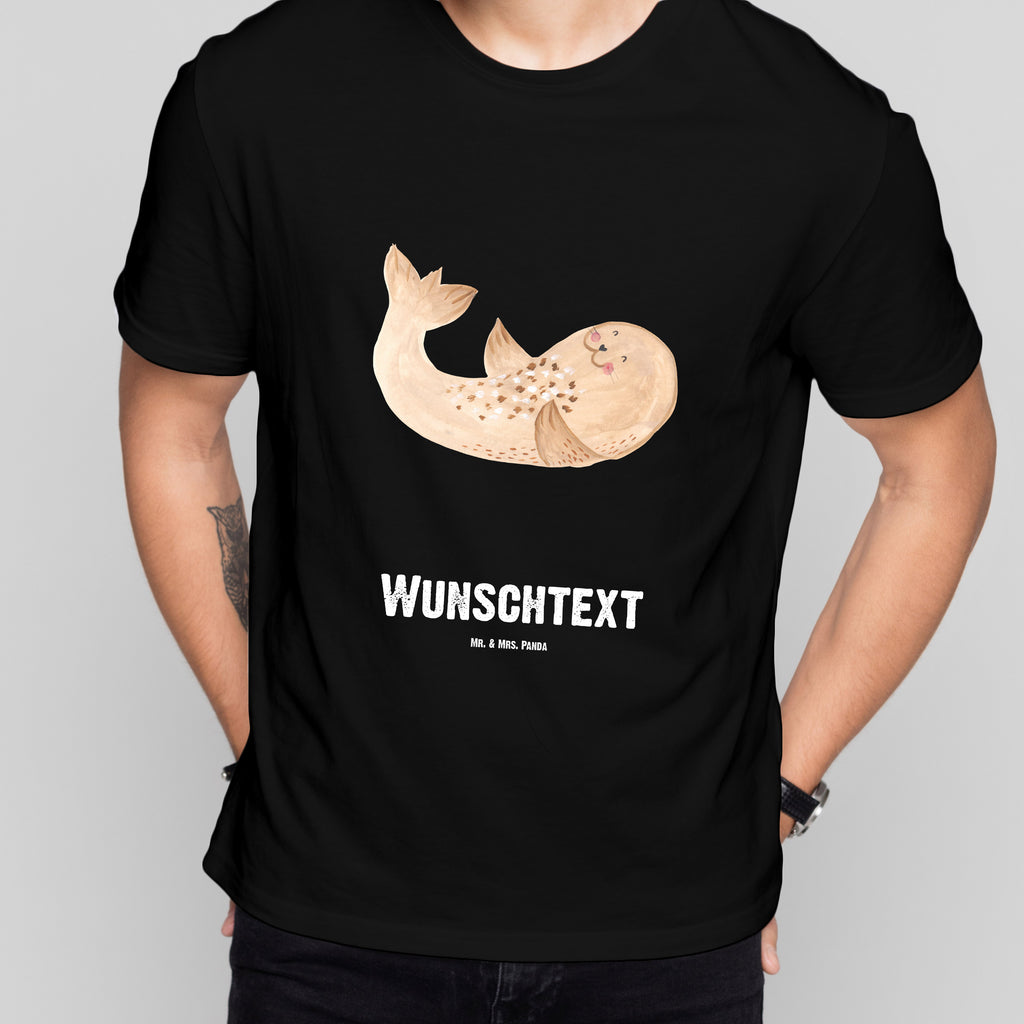 Größe L Personalisiertes T-Shirt Robbe liegend T-Shirt, Shirt, Tshirt, Lustiges T-Shirt, T-Shirt mit Spruch, Party, Junggesellenabschied, Jubiläum, Geburstag, Herrn, Damen, Männer, Frauen, Schlafshirt, Nachthemd, Sprüche, Tiermotive, Gute Laune, lustige Sprüche, Tiere, Robbe, Robben, Seehund, Strand, Meerestier, Ostsee, Nordsee, Lachen, Freude