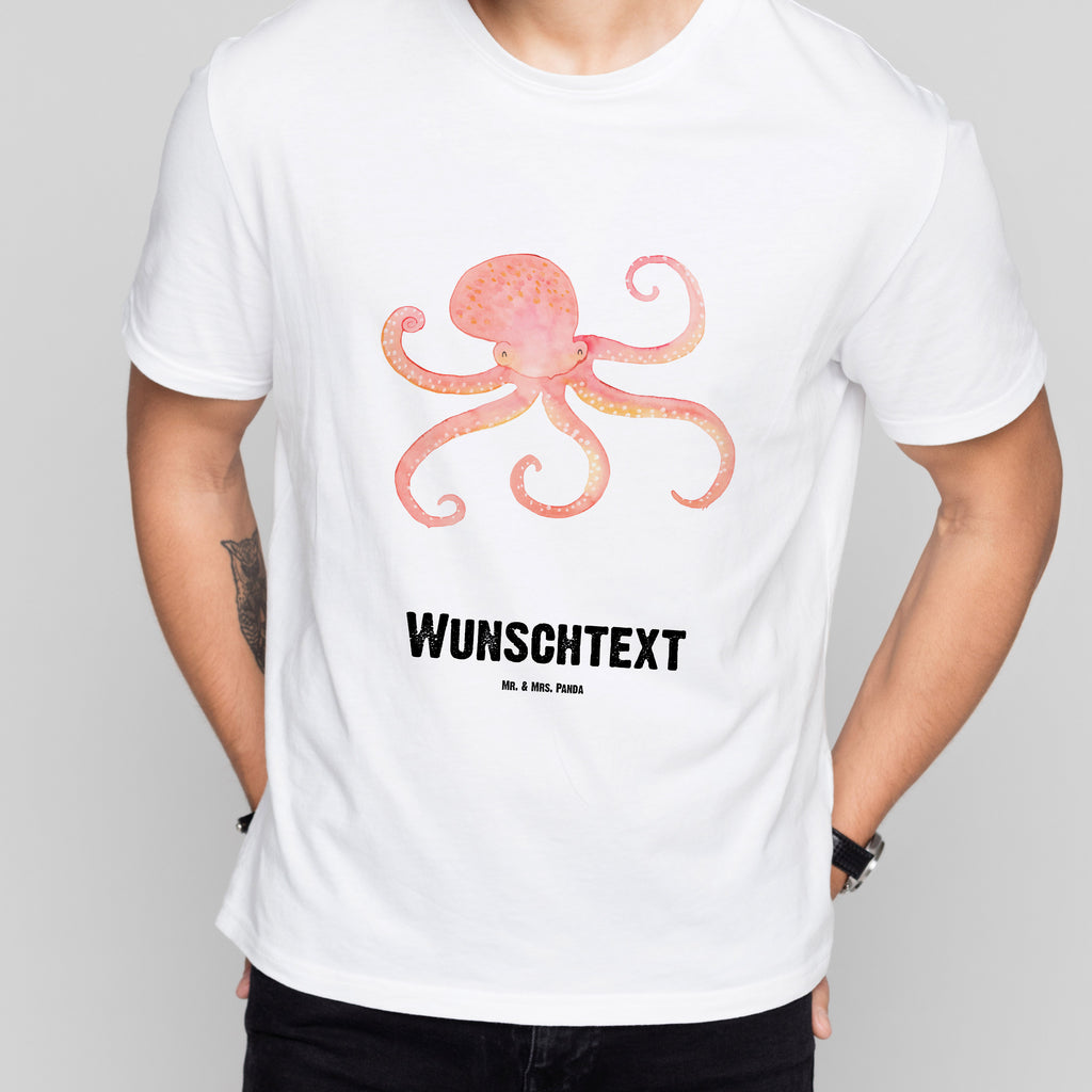 Größe S Personalisiertes T-Shirt Tintenfisch T-Shirt Personalisiert, T-Shirt mit Namen, T-Shirt mit Aufruck, Männer, Frauen, Tiermotive, Gute Laune, lustige Sprüche, Tiere, Meer, Meerestier, Krake, Tintenfisch, Arme, Wasser, Ozean