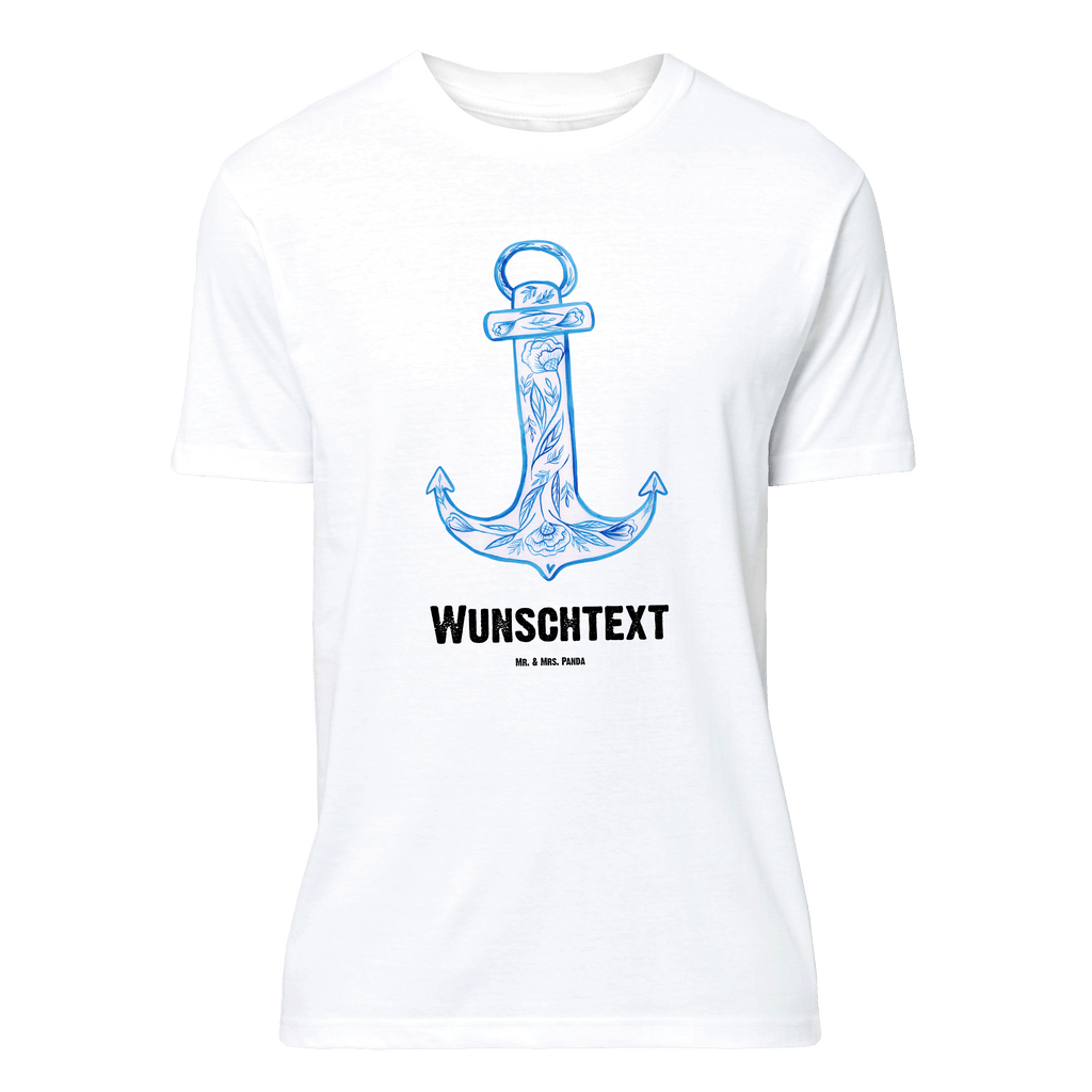 Größe M Personalisiertes T-Shirt Anker Blau T-Shirt Personalisiert, T-Shirt mit Namen, T-Shirt mit Aufruck, Männer, Frauen, Tiermotive, Gute Laune, lustige Sprüche, Tiere