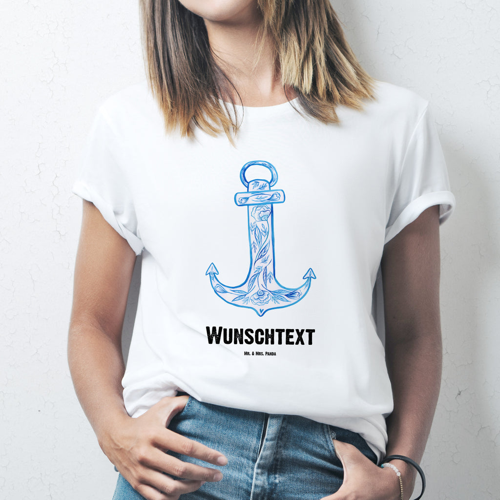 Größe M Personalisiertes T-Shirt Anker Blau T-Shirt Personalisiert, T-Shirt mit Namen, T-Shirt mit Aufruck, Männer, Frauen, Tiermotive, Gute Laune, lustige Sprüche, Tiere