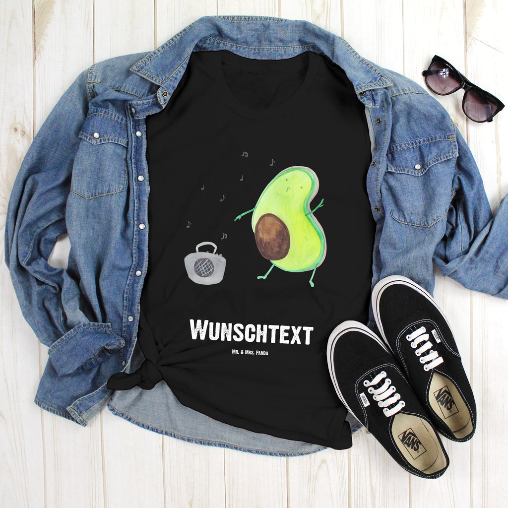 Größe M Personalisiertes T-Shirt Avocado tanzt T-Shirt Personalisiert, T-Shirt mit Namen, T-Shirt mit Aufruck, Männer, Frauen, Avocado, Veggie, Vegan, Gesund