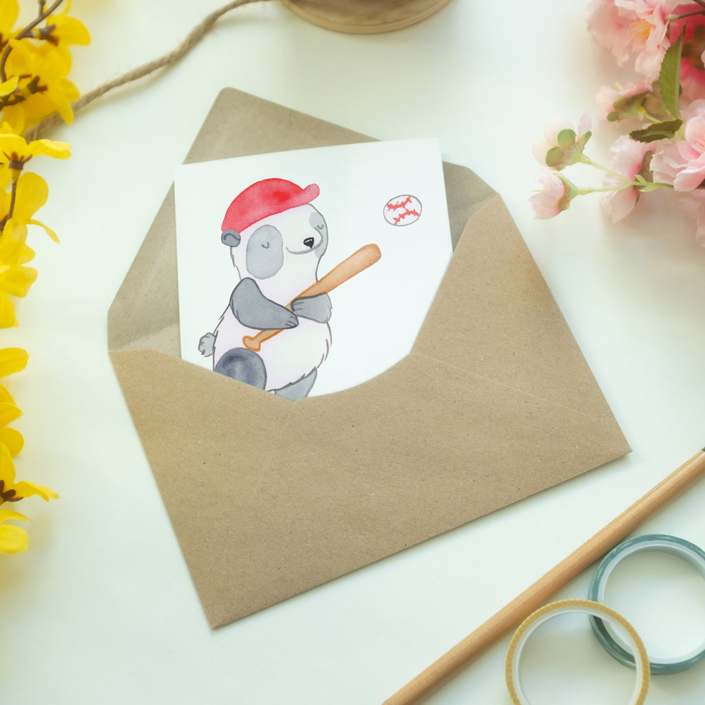 Personalisierte Grußkarte Panda Baseball spielen Medizin Personalisierte Grußkarte, Personalisiertere Klappkarte, Personalisierte Einladungskarte, Personalisierte Glückwunschkarte, Personalisierte Hochzeitskarte, Personalisierte Geburtstagskarte, Grußkarte mit Namen, Grußkarte selber drucken, Grußkarte selbst gestalten, Grußkarte mit persönlichen Nachrichten, Grußkarte als Geldgeschenk, Grußkarten personalisiert, Geschenk, Sport, Sportart, Hobby, Schenken, Danke, Dankeschön, Auszeichnung, Gewinn, Sportler, Baseball spielen, Baseball Spielen, Baseball Match, Ballsport, Baseballplatz, Baseballverein
