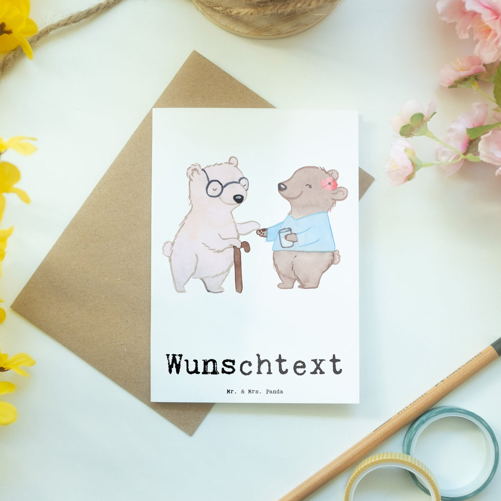 Personalisierte Grußkarte Altenpflegerin aus Leidenschaft Personalisierte Grußkarte, Personalisiertere Klappkarte, Personalisierte Einladungskarte, Personalisierte Glückwunschkarte, Personalisierte Hochzeitskarte, Personalisierte Geburtstagskarte, Grußkarte mit Namen, Grußkarte selber drucken, Grußkarte selbst gestalten, Grußkarte mit persönlichen Nachrichten, Grußkarte als Geldgeschenk, Grußkarten personalisiert, Beruf, Ausbildung, Jubiläum, Abschied, Rente, Kollege, Kollegin, Geschenk, Schenken, Arbeitskollege, Mitarbeiter, Firma, Danke, Dankeschön, Altenpflegerin, Pflegerin, Altenheim Eröffnung