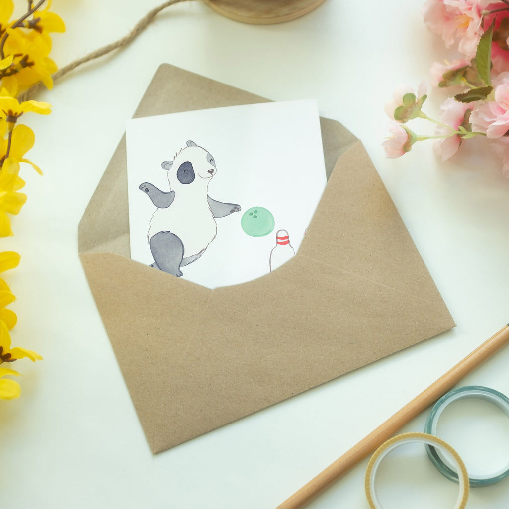 Personalisierte Grußkarte Panda Bowling Tage Personalisierte Grußkarte, Personalisiertere Klappkarte, Personalisierte Einladungskarte, Personalisierte Glückwunschkarte, Personalisierte Hochzeitskarte, Personalisierte Geburtstagskarte, Grußkarte mit Namen, Grußkarte selber drucken, Grußkarte selbst gestalten, Grußkarte mit persönlichen Nachrichten, Grußkarte als Geldgeschenk, Grußkarten personalisiert, Geschenk, Sport, Sportart, Hobby, Schenken, Danke, Dankeschön, Auszeichnung, Gewinn, Sportler, Bowling, Bowlen gehen, Bowling Center, Bowlingbahn, Kegelbahn, Kegelausflug, Bowlingausflug, Bowlingparty