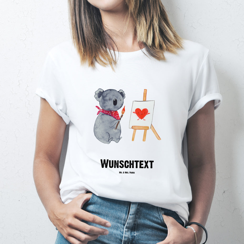 Größe M Personalisiertes T-Shirt Koala Künstler T-Shirt Personalisiert, T-Shirt mit Namen, T-Shirt mit Aufruck, Männer, Frauen, Koala, Koalabär, Liebe, Liebensbeweis, Liebesgeschenk, Gefühle, Künstler, zeichnen