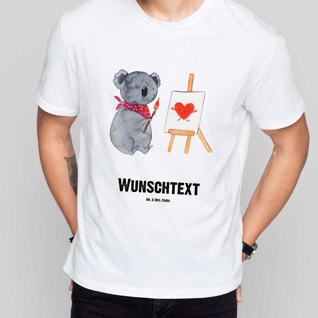 Größe M Personalisiertes T-Shirt Koala Künstler T-Shirt Personalisiert, T-Shirt mit Namen, T-Shirt mit Aufruck, Männer, Frauen, Koala, Koalabär, Liebe, Liebensbeweis, Liebesgeschenk, Gefühle, Künstler, zeichnen