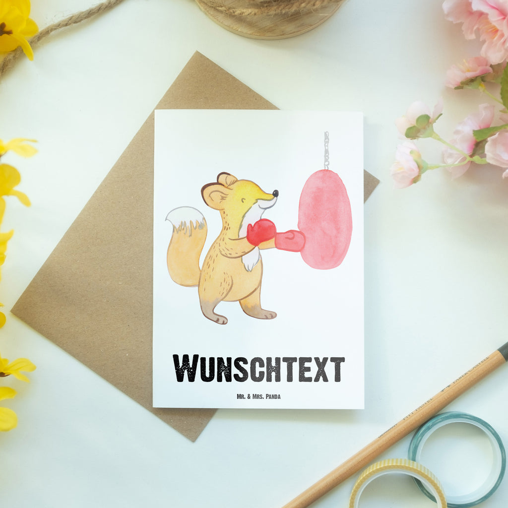 Personalisierte Grußkarte Fuchs Boxen Tage Personalisierte Grußkarte, Personalisiertere Klappkarte, Personalisierte Einladungskarte, Personalisierte Glückwunschkarte, Personalisierte Hochzeitskarte, Personalisierte Geburtstagskarte, Grußkarte mit Namen, Grußkarte selber drucken, Grußkarte selbst gestalten, Grußkarte mit persönlichen Nachrichten, Grußkarte als Geldgeschenk, Grußkarten personalisiert, Geschenk, Sport, Sportart, Hobby, Schenken, Danke, Dankeschön, Auszeichnung, Gewinn, Sportler, Boxen, Boxkampf, Boxtraining