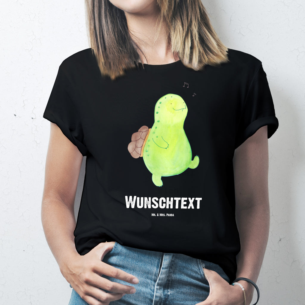 Größe M Personalisiertes T-Shirt Schildkröte pfeift T-Shirt Personalisiert, T-Shirt mit Namen, T-Shirt mit Aufruck, Männer, Frauen, Schildkröte, Schildi, Schildkröten, fröhlich, Glück, Motivation, Lebensfreude, Depression, Trennung, Neuanfang