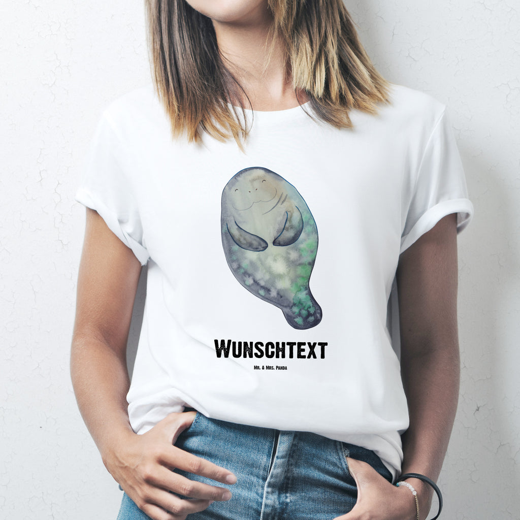 Größe M Personalisiertes T-Shirt Seekuh happy T-Shirt Personalisiert, T-Shirt mit Namen, T-Shirt mit Aufruck, Männer, Frauen, Meerestiere, Meer, Urlaub, Seekuh, Seekühe, Selbstliebe, Respekt, Neuanfang, Neustart, Achtsamkeit, Zufrieden, Liebeskummer, Freundin