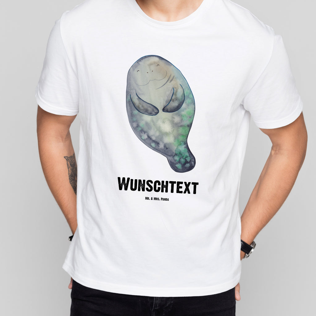 Größe M Personalisiertes T-Shirt Seekuh happy T-Shirt Personalisiert, T-Shirt mit Namen, T-Shirt mit Aufruck, Männer, Frauen, Meerestiere, Meer, Urlaub, Seekuh, Seekühe, Selbstliebe, Respekt, Neuanfang, Neustart, Achtsamkeit, Zufrieden, Liebeskummer, Freundin