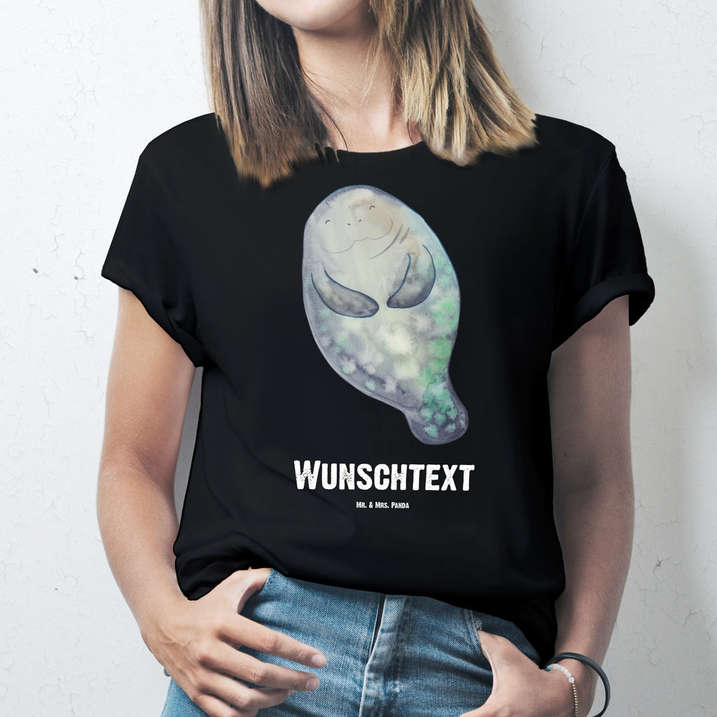 Größe M Personalisiertes T-Shirt Seekuh happy T-Shirt Personalisiert, T-Shirt mit Namen, T-Shirt mit Aufruck, Männer, Frauen, Meerestiere, Meer, Urlaub, Seekuh, Seekühe, Selbstliebe, Respekt, Neuanfang, Neustart, Achtsamkeit, Zufrieden, Liebeskummer, Freundin