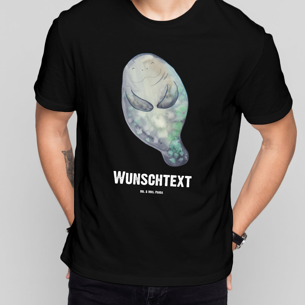 Größe M Personalisiertes T-Shirt Seekuh happy T-Shirt Personalisiert, T-Shirt mit Namen, T-Shirt mit Aufruck, Männer, Frauen, Meerestiere, Meer, Urlaub, Seekuh, Seekühe, Selbstliebe, Respekt, Neuanfang, Neustart, Achtsamkeit, Zufrieden, Liebeskummer, Freundin