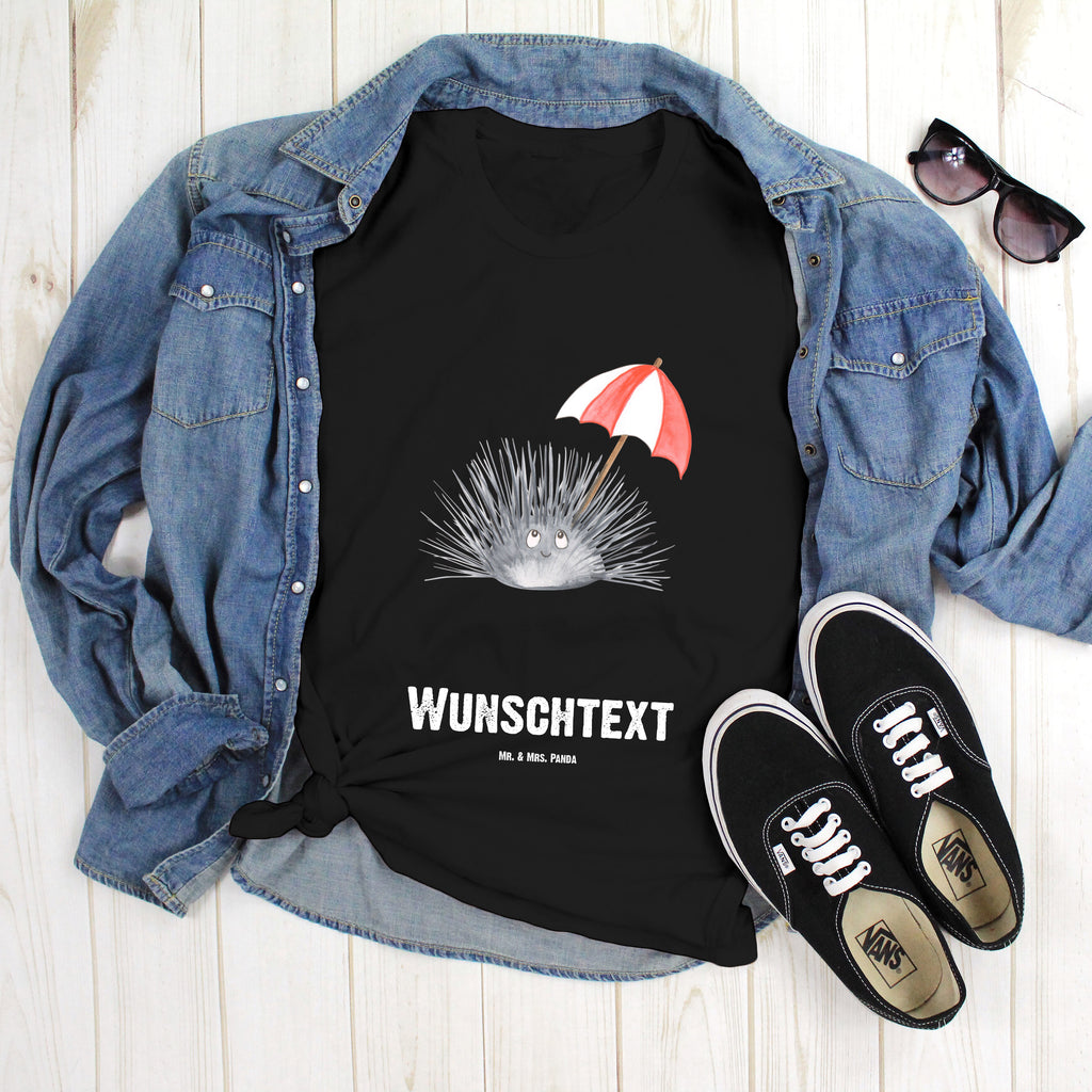 Größe XXL Personalisiertes T-Shirt Seeigel T-Shirt Personalisiert, T-Shirt mit Namen, T-Shirt mit Aufruck, Männer, Frauen, Wunschtext, Bedrucken, Meerestiere, Meer, Urlaub, Seeigel, Achtsamkeit, Selbstakzeptanz, Selbstliebe, Hier und Jetzt, Leben, Lebe