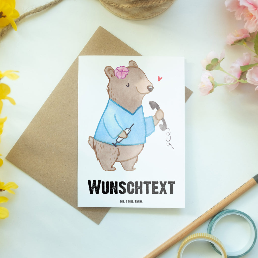 Personalisierte Grußkarte Arzthelferin mit Herz Personalisierte Grußkarte, Personalisiertere Klappkarte, Personalisierte Einladungskarte, Personalisierte Glückwunschkarte, Personalisierte Hochzeitskarte, Personalisierte Geburtstagskarte, Grußkarte mit Namen, Grußkarte selber drucken, Grußkarte selbst gestalten, Grußkarte mit persönlichen Nachrichten, Grußkarte als Geldgeschenk, Grußkarten personalisiert, Beruf, Ausbildung, Jubiläum, Abschied, Rente, Kollege, Kollegin, Geschenk, Schenken, Arbeitskollege, Mitarbeiter, Firma, Danke, Dankeschön, Arzthelferin, Medizinische Fachangestellte