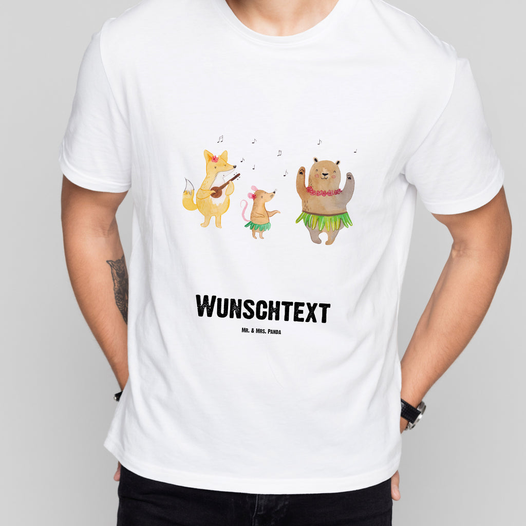 Größe M Personalisiertes T-Shirt Waldtiere Aloha T-Shirt Personalisiert, T-Shirt mit Namen, T-Shirt mit Aufruck, Männer, Frauen, Tiermotive, Gute Laune, lustige Sprüche, Tiere, Wald, Waldtiere, Musik, Aloha, Bär, Hase, Igel, Tanzen, Leben, Lachen