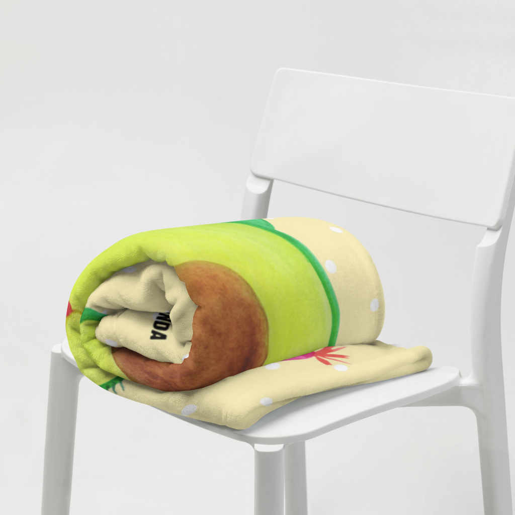 Personalisierte Decke Avocado Party Time Personalisierte Decke, Decke mit Namen, Kuscheldecke mit Namen, Decke bedrucken, Kuscheldecke bedrucken, Avocado, Veggie, Vegan, Gesund