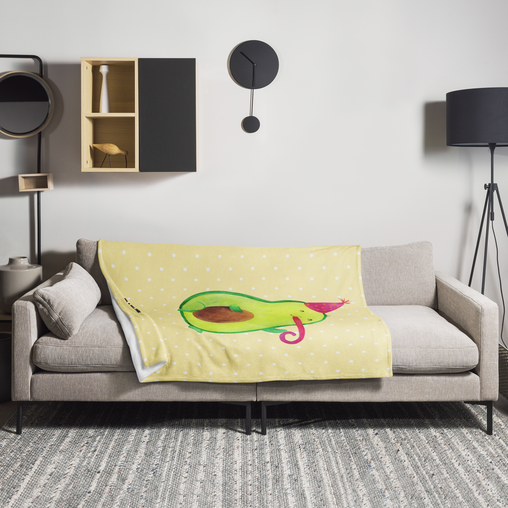 Personalisierte Decke Avocado Party Time Personalisierte Decke, Decke mit Namen, Kuscheldecke mit Namen, Decke bedrucken, Kuscheldecke bedrucken, Avocado, Veggie, Vegan, Gesund