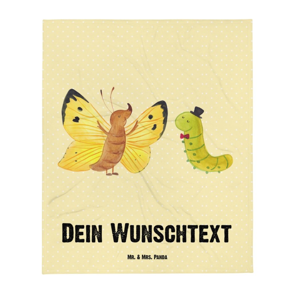 Personalisierte Decke Raupe & Schmetterling Personalisierte Decke, Decke mit Namen, Kuscheldecke mit Namen, Decke bedrucken, Kuscheldecke bedrucken, Tiermotive, Gute Laune, lustige Sprüche, Tiere, Raupe, Schmetterling, Zitronenfalter, Entwicklung, Erwachsen werden, Kokon, Hut, Hütchen, Schönheit, Aufwachsen