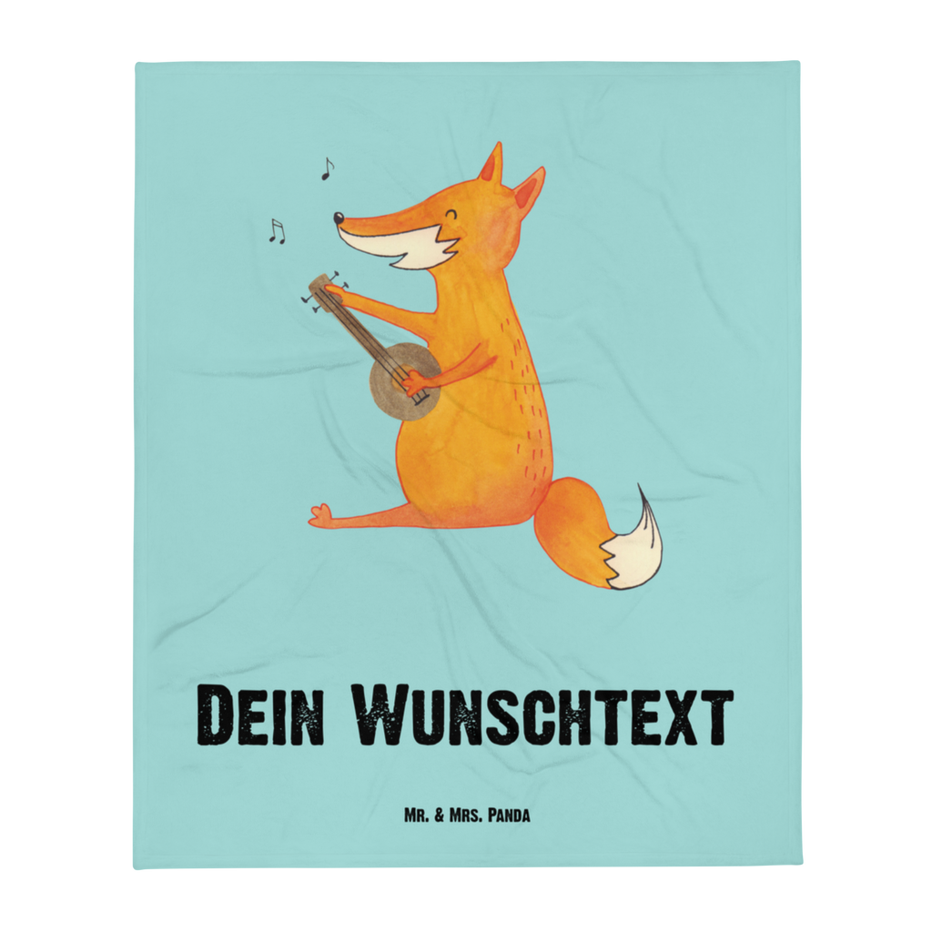 Personalisierte Decke Fuchs Gitarre Personalisierte Decke, Decke mit Namen, Kuscheldecke mit Namen, Decke bedrucken, Kuscheldecke bedrucken, Fuchs, Füchse, Geschenk Musiker, Musik Spruch, Musikerin, Sänger, Sängerin, Gitarre