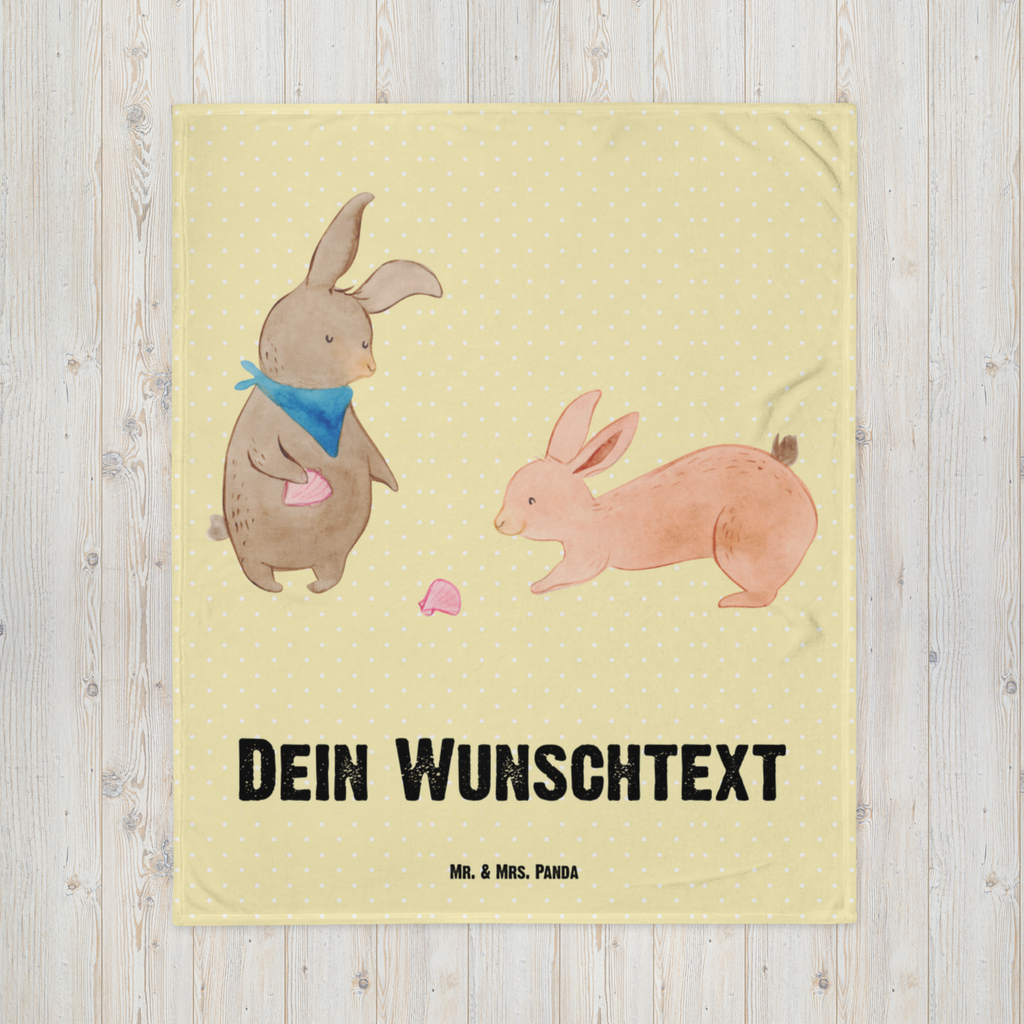 Personalisierte Decke Hasen Muschel Personalisierte Decke, Decke mit Namen, Kuscheldecke mit Namen, Decke bedrucken, Kuscheldecke bedrucken, Familie, Vatertag, Muttertag, Bruder, Schwester, Mama, Papa, Oma, Opa, Hasen, beste Freundin, Freundin, Freundinnen, best friends, BFF, Muscheln sammeln, Muscheln, Meer