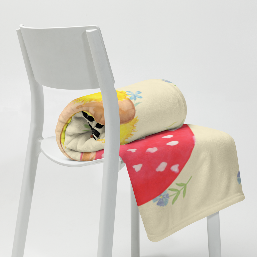 Personalisierte Decke Küken Fliegenpilz Personalisierte Decke, Decke mit Namen, Kuscheldecke mit Namen, Decke bedrucken, Kuscheldecke bedrucken, Ostern, Osterhase, Ostergeschenke, Osternest, Osterdeko, Geschenk zu Ostern, Küken, Fliegenpilz, Glückspilz, Frohe Ostern, Ostergrüße