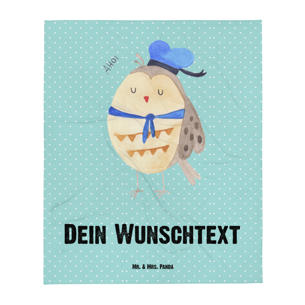 Personalisierte Decke Eule Matrosen Personalisierte Decke, Decke mit Namen, Kuscheldecke mit Namen, Decke bedrucken, Kuscheldecke bedrucken, Eule, Eule Spruch, Eule Deko, Owl, Wortspiel lustig, Matrose, Freundin, Ehe, Seefahrer, Heimathafen, Hochzeitstag Geschenk