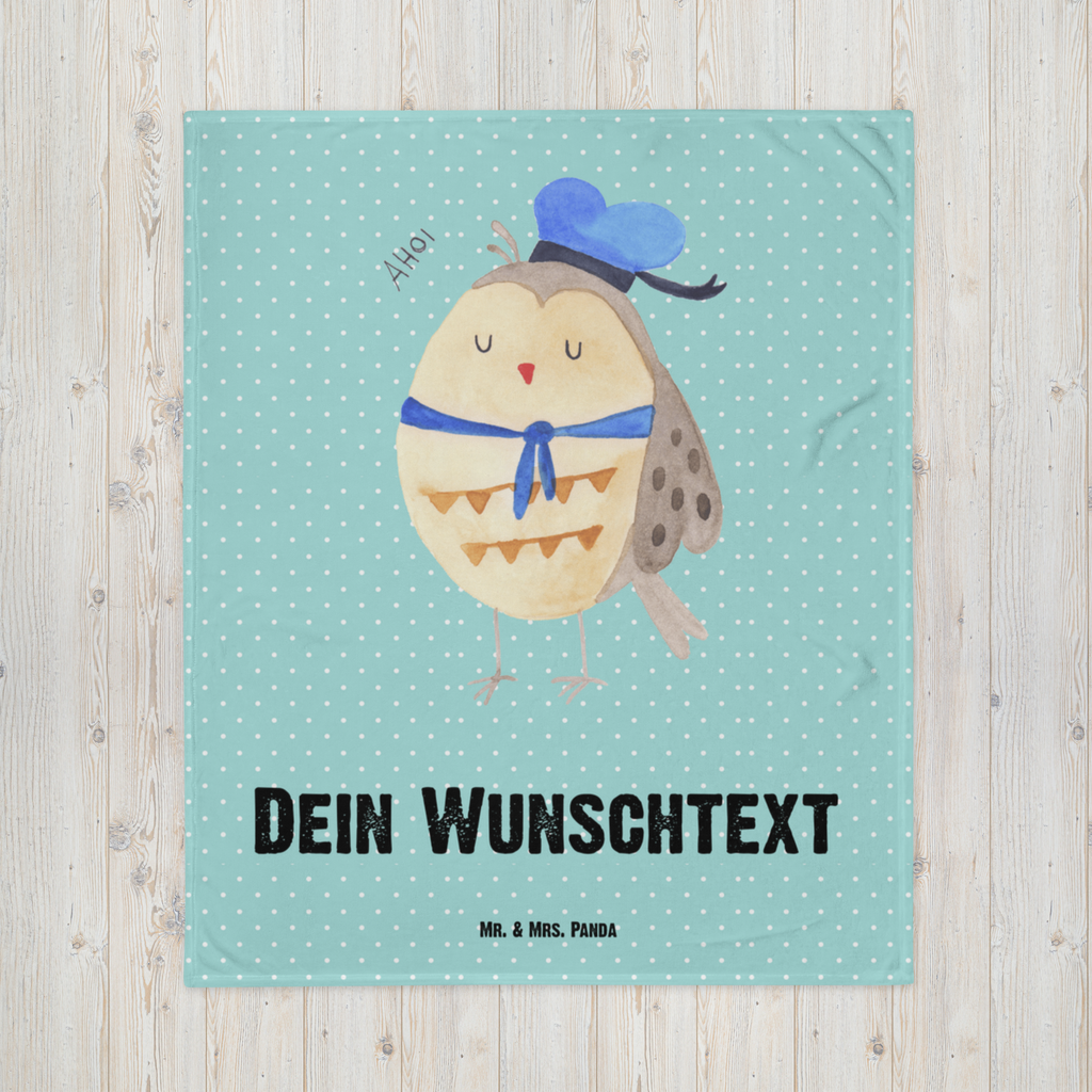 Personalisierte Decke Eule Matrosen Personalisierte Decke, Decke mit Namen, Kuscheldecke mit Namen, Decke bedrucken, Kuscheldecke bedrucken, Eule, Eule Spruch, Eule Deko, Owl, Wortspiel lustig, Matrose, Freundin, Ehe, Seefahrer, Heimathafen, Hochzeitstag Geschenk