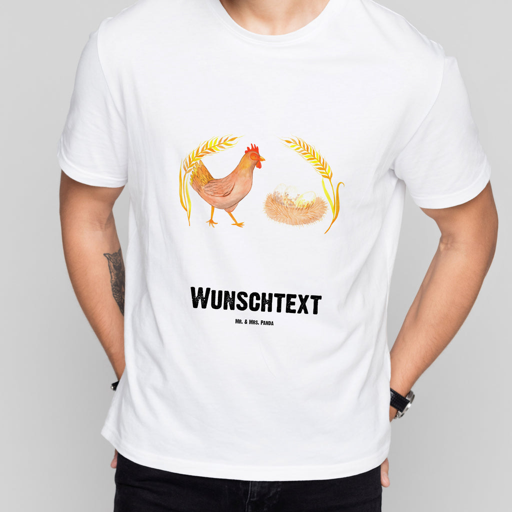 Größe XL Personalisiertes T-Shirt Huhn stolz T-Shirt Personalisiert, T-Shirt mit Namen, T-Shirt mit Aufruck, Männer, Frauen, Bauernhof, Hoftiere, Landwirt, Landwirtin, Hahn, Henne, Hühner, Eier, Hof, Landleben, Motivation, Geburt, Magie, Spruch, Schwangerschaft