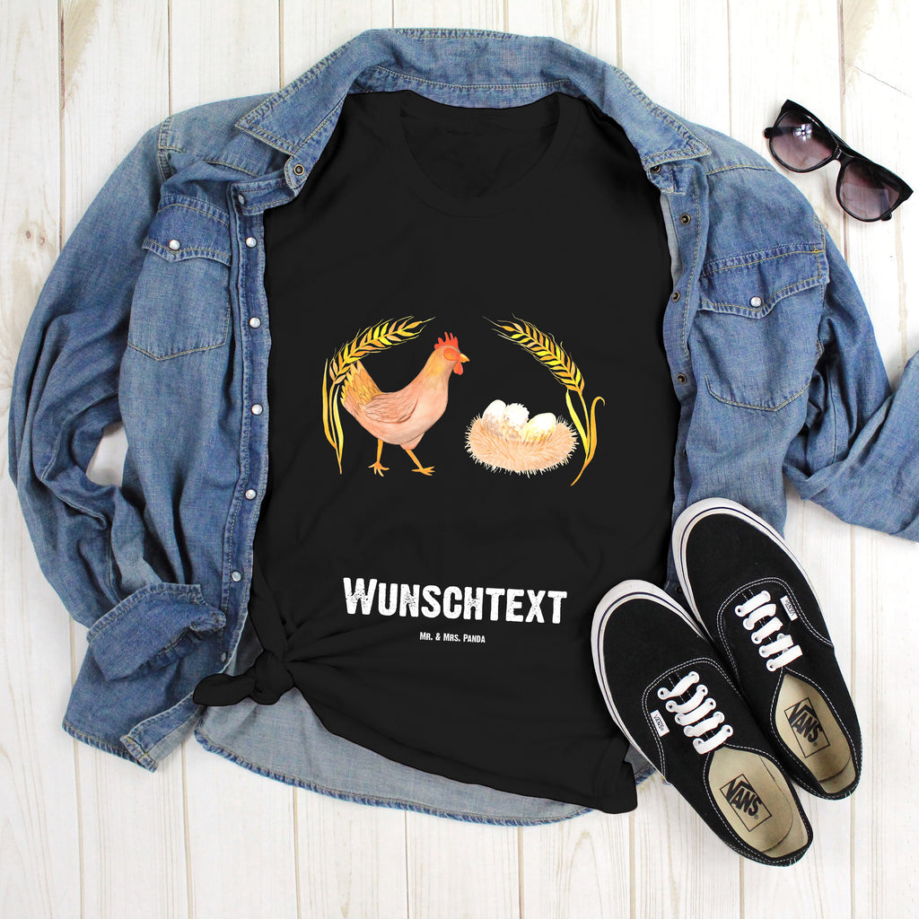 Größe XL Personalisiertes T-Shirt Huhn stolz T-Shirt Personalisiert, T-Shirt mit Namen, T-Shirt mit Aufruck, Männer, Frauen, Bauernhof, Hoftiere, Landwirt, Landwirtin, Hahn, Henne, Hühner, Eier, Hof, Landleben, Motivation, Geburt, Magie, Spruch, Schwangerschaft