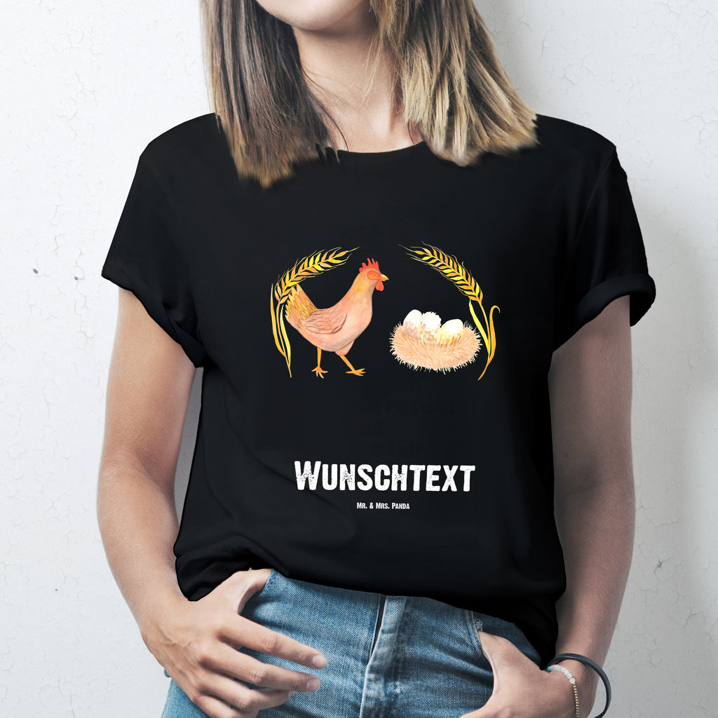Größe XL Personalisiertes T-Shirt Huhn stolz T-Shirt Personalisiert, T-Shirt mit Namen, T-Shirt mit Aufruck, Männer, Frauen, Bauernhof, Hoftiere, Landwirt, Landwirtin, Hahn, Henne, Hühner, Eier, Hof, Landleben, Motivation, Geburt, Magie, Spruch, Schwangerschaft