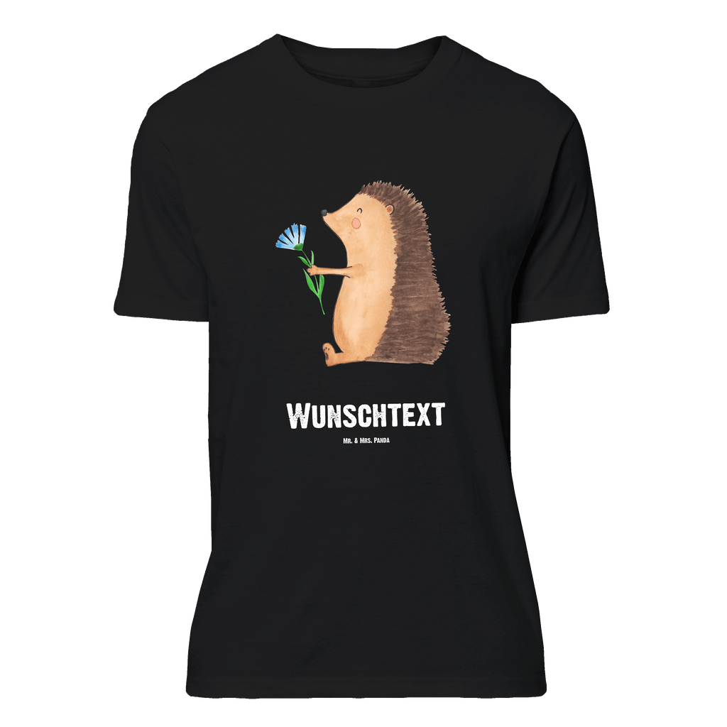 Größe XL Personalisiertes T-Shirt Igel mit Blume T-Shirt Personalisiert, T-Shirt mit Namen, T-Shirt mit Aufruck, Männer, Frauen, Tiermotive, Gute Laune, lustige Sprüche, Tiere, Igel, Gute Besserung, Genesungswünsche, Krankheit, Krankenhaus, krank, Besuch