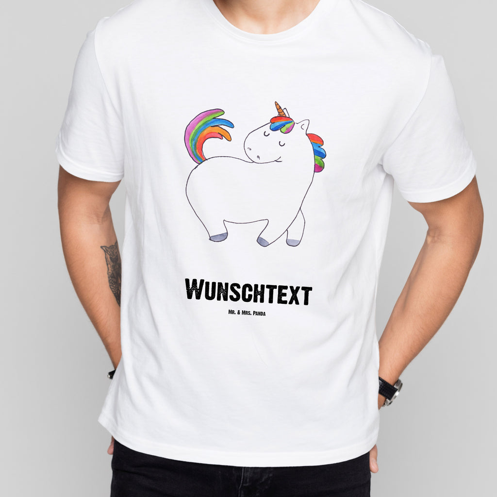Größe XL Personalisiertes T-Shirt Einhorn stolzierend T-Shirt Personalisiert, T-Shirt mit Namen, T-Shirt mit Aufruck, Männer, Frauen, Einhorn, Einhörner, Einhorn Deko, Pegasus, Unicorn, stolz, anders, bunt, Pferd, Reiter, Reiten, Freundin, Geschenk