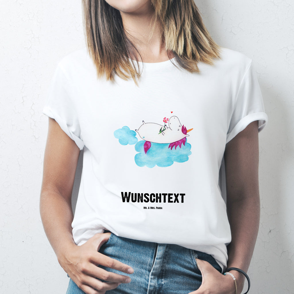 Größe XL Personalisiertes T-Shirt Einhorn verliebt auf Wolke T-Shirt Personalisiert, T-Shirt mit Namen, T-Shirt mit Aufruck, Männer, Frauen, Einhorn, Einhörner, Einhorn Deko, Pegasus, Unicorn, verliebt, Liebe, Liebesbeweis, Freundin, Wolke