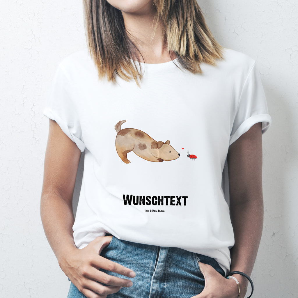 Größe XL Personalisiertes T-Shirt Hund Marienkäfer T-Shirt Personalisiert, T-Shirt mit Namen, T-Shirt mit Aufruck, Männer, Frauen, Hund, Hundemotiv, Haustier, Hunderasse, Tierliebhaber, Hundebesitzer, Sprüche, Hunde, Hundespruch, Marienkäfer, Mischling, Mischlinghund
