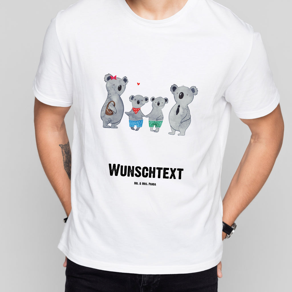 Größe XL Personalisiertes T-Shirt Koala Familie zwei T-Shirt Personalisiert, T-Shirt mit Namen, T-Shirt mit Aufruck, Männer, Frauen, Familie, Vatertag, Muttertag, Bruder, Schwester, Mama, Papa, Oma, Opa, Koala, Koalabär, beste Familie, Familienzeit, Familienleben, Koalafamilie, Lieblingsfamilie