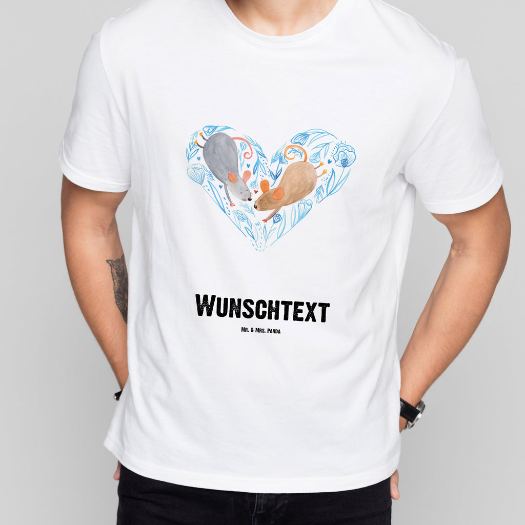 Größe XL Personalisiertes T-Shirt Mäuse Herz T-Shirt Personalisiert, T-Shirt mit Namen, T-Shirt mit Aufruck, Männer, Frauen, Liebe, Partner, Freund, Freundin, Ehemann, Ehefrau, Heiraten, Verlobung, Heiratsantrag, Liebesgeschenk, Jahrestag, Hocheitstag, Maus, Mäuse, Liebesbotschaft, Liebesbeweis, Hochzeit, Lieblingsmensch, Gemeinsamkeit, Love, Geschenk für zwei