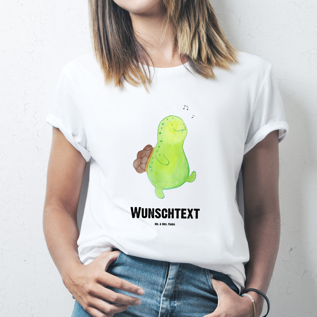 Größe XL Personalisiertes T-Shirt Schildkröte pfeift T-Shirt Personalisiert, T-Shirt mit Namen, T-Shirt mit Aufruck, Männer, Frauen, Schildkröte, Schildi, Schildkröten, fröhlich, Glück, Motivation, Lebensfreude, Depression, Trennung, Neuanfang