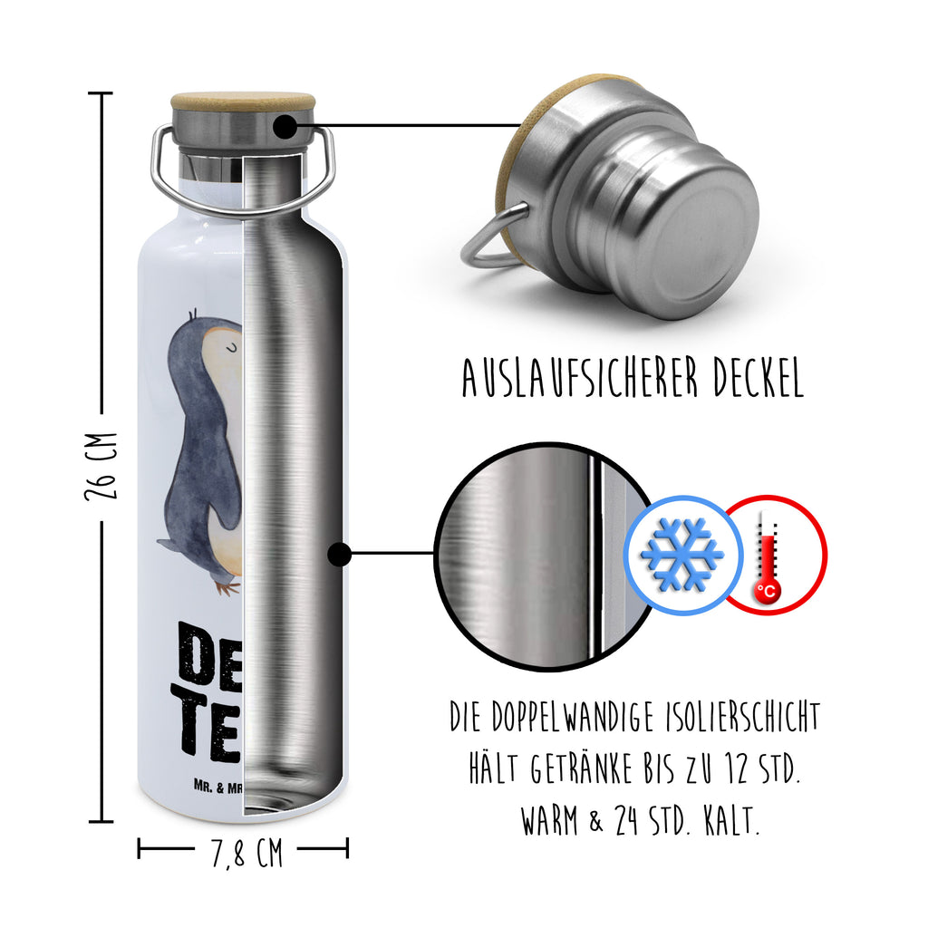Personalisierte Trinkflasche Pinguin marschierend Personalisierte Trinkflasche, Trinkflasche mit Namen, Trinkflasche bedrucken, Flasche personalisiert, Trinkflasch mit Aufdruck, Trinkflasche Werbegeschenk, Namensaufdruck Trinkflasche, Sportflasche personalisiert, Trinkflasche Sport, Pinguin, Pinguine, Frühaufsteher, Langschläfer, Bruder, Schwester, Familie