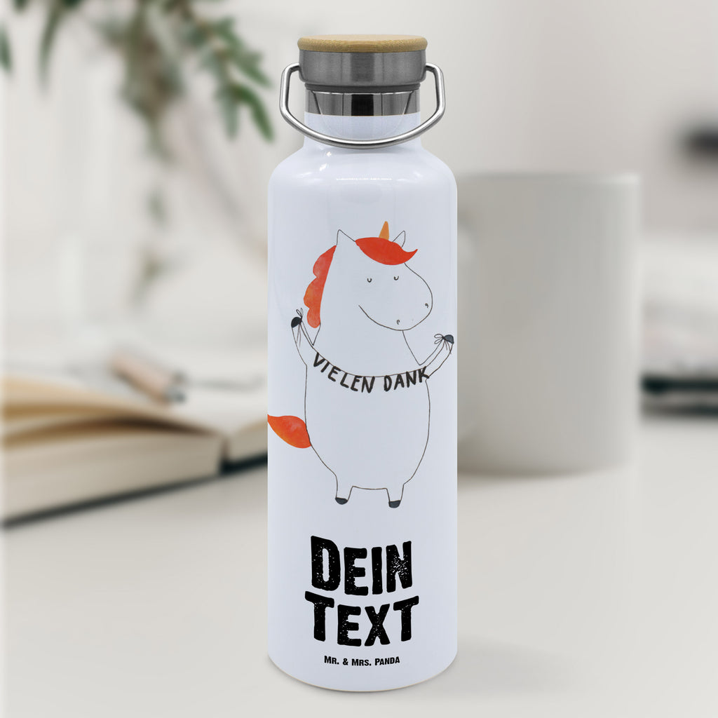 Personalisierte Trinkflasche Einhorn Vielen Dank Personalisierte Trinkflasche, Trinkflasche mit Namen, Trinkflasche bedrucken, Flasche personalisiert, Trinkflasch mit Aufdruck, Trinkflasche Werbegeschenk, Namensaufdruck Trinkflasche, Sportflasche personalisiert, Trinkflasche Sport, Einhorn, Einhörner, Einhorn Deko, Pegasus, Unicorn, Danke, vielen Dank, Dankeschön, Danksagung