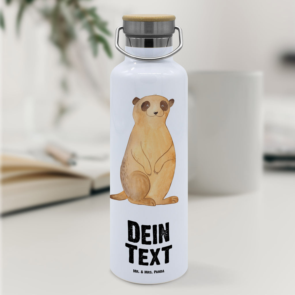 Personalisierte Trinkflasche Erdmännchen Personalisierte Trinkflasche, Trinkflasche mit Namen, Trinkflasche bedrucken, Flasche personalisiert, Trinkflasch mit Aufdruck, Trinkflasche Werbegeschenk, Namensaufdruck Trinkflasche, Sportflasche personalisiert, Trinkflasche Sport, Afrika, Wildtiere, Erdmännchen, Reisen, Spruch, Weltreise, Afrikareise, Roadtrip, Traveling