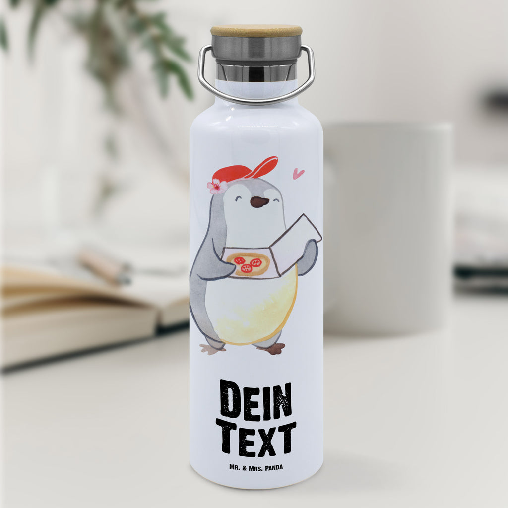 Personalisierte Trinkflasche Pizzabäckerin mit Herz Personalisierte Trinkflasche, Trinkflasche mit Namen, Trinkflasche bedrucken, Flasche personalisiert, Trinkflasch mit Aufdruck, Trinkflasche Werbegeschenk, Namensaufdruck Trinkflasche, Sportflasche personalisiert, Trinkflasche Sport, Beruf, Ausbildung, Jubiläum, Abschied, Rente, Kollege, Kollegin, Geschenk, Schenken, Arbeitskollege, Mitarbeiter, Firma, Danke, Dankeschön, Lieferdienstmitarbeiterin, Pizzabäckerin, Pizzabotin, Pizzabringdienst, Lieferbringdienst