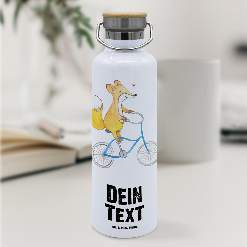 Personalisierte Trinkflasche Fuchs Fahrrad fahren Tage Personalisierte Trinkflasche, Trinkflasche mit Namen, Trinkflasche bedrucken, Flasche personalisiert, Trinkflasch mit Aufdruck, Trinkflasche Werbegeschenk, Namensaufdruck Trinkflasche, Sportflasche personalisiert, Trinkflasche Sport, Geschenk, Sport, Sportart, Hobby, Schenken, Danke, Dankeschön, Auszeichnung, Gewinn, Sportler, Fahrrad fahren, Radeln, Trekking, Mountainbiking, Radsport