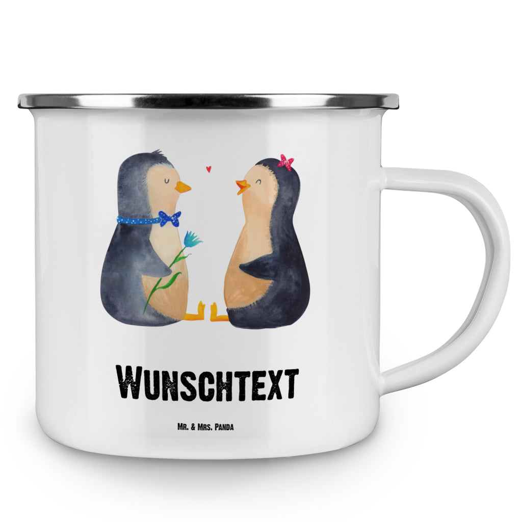 Personalisierte Emaille Tasse Pinguin Pärchen Emaille Tasse personalisiert, Emaille Tasse mit Namen, Campingtasse personalisiert, Namenstasse, Campingtasse bedrucken, Campinggeschirr personalsisert, Pinguin, Pinguine, Liebe, Liebespaar, Liebesbeweis, Liebesgeschenk, Verlobung, Jahrestag, Hochzeitstag, Hochzeit, Hochzeitsgeschenk, große Liebe, Traumpaar