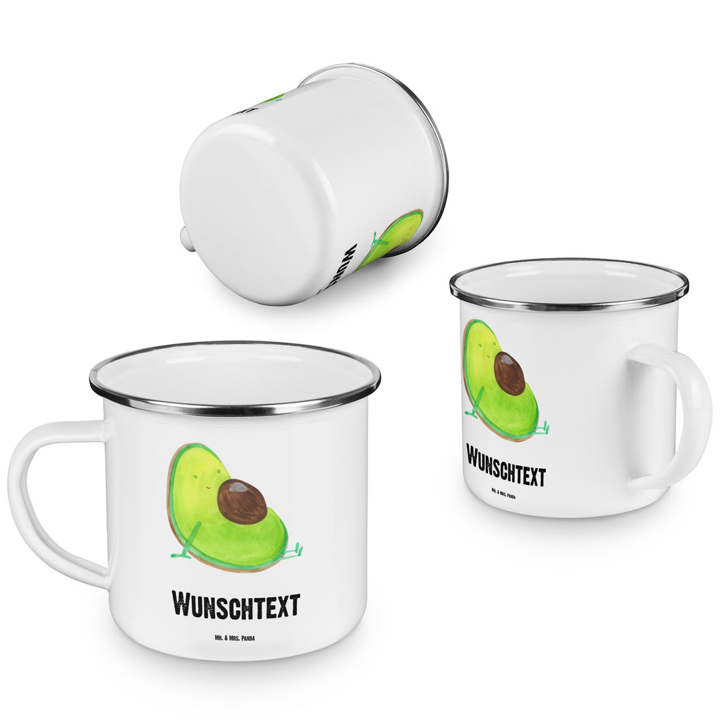 Personalisierte Emaille Tasse Avocado schwanger Emaille Tasse personalisiert, Emaille Tasse mit Namen, Campingtasse personalisiert, Namenstasse, Campingtasse bedrucken, Campinggeschirr personalsisert, Avocado, Veggie, Vegan, Gesund, schwanger, Schwangerschaft, Babyparty, Babyshower