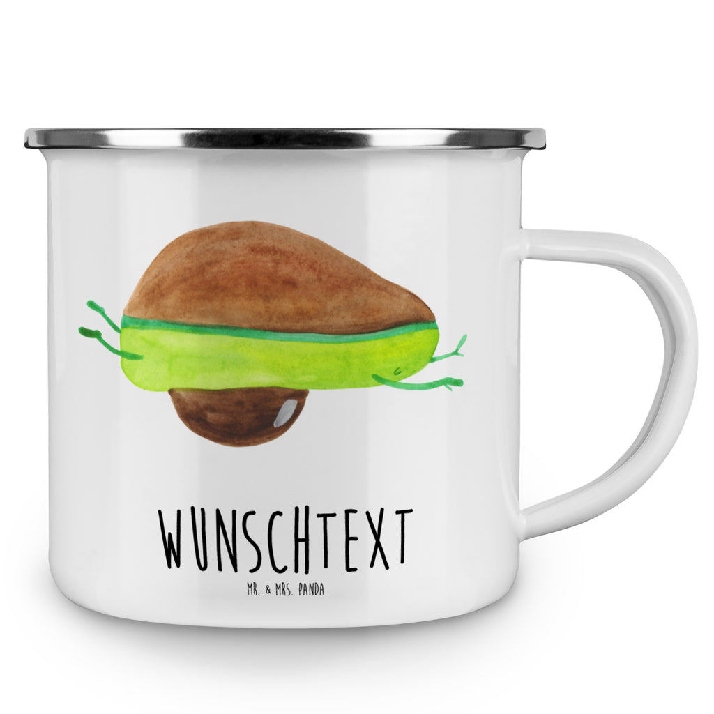 Personalisierte Emaille Tasse Avocado Yoga Emaille Tasse personalisiert, Emaille Tasse mit Namen, Campingtasse personalisiert, Namenstasse, Campingtasse bedrucken, Campinggeschirr personalsisert, Avocado, Veggie, Vegan, Gesund, Avocado Yoga Vegan