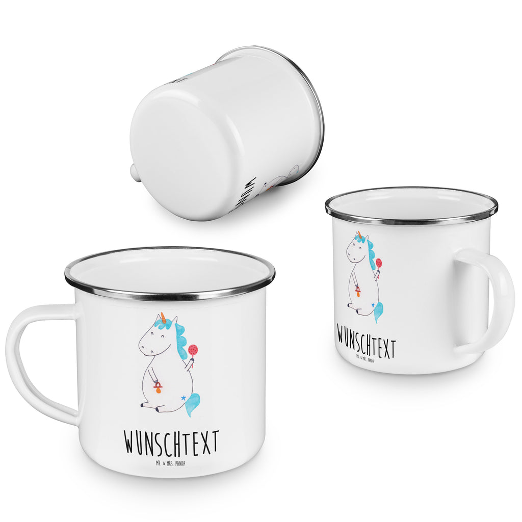 Personalisierte Emaille Tasse Einhorn Baby Emaille Tasse personalisiert, Emaille Tasse mit Namen, Campingtasse personalisiert, Namenstasse, Campingtasse bedrucken, Campinggeschirr personalsisert, Einhorn, Einhörner, Einhorn Deko, Pegasus, Unicorn, Mutter, Geburt, Geburtstag, erstes Kind, Baby, Babyglück, Nachwuchs, Eltern, Party, Kind, Schnuller