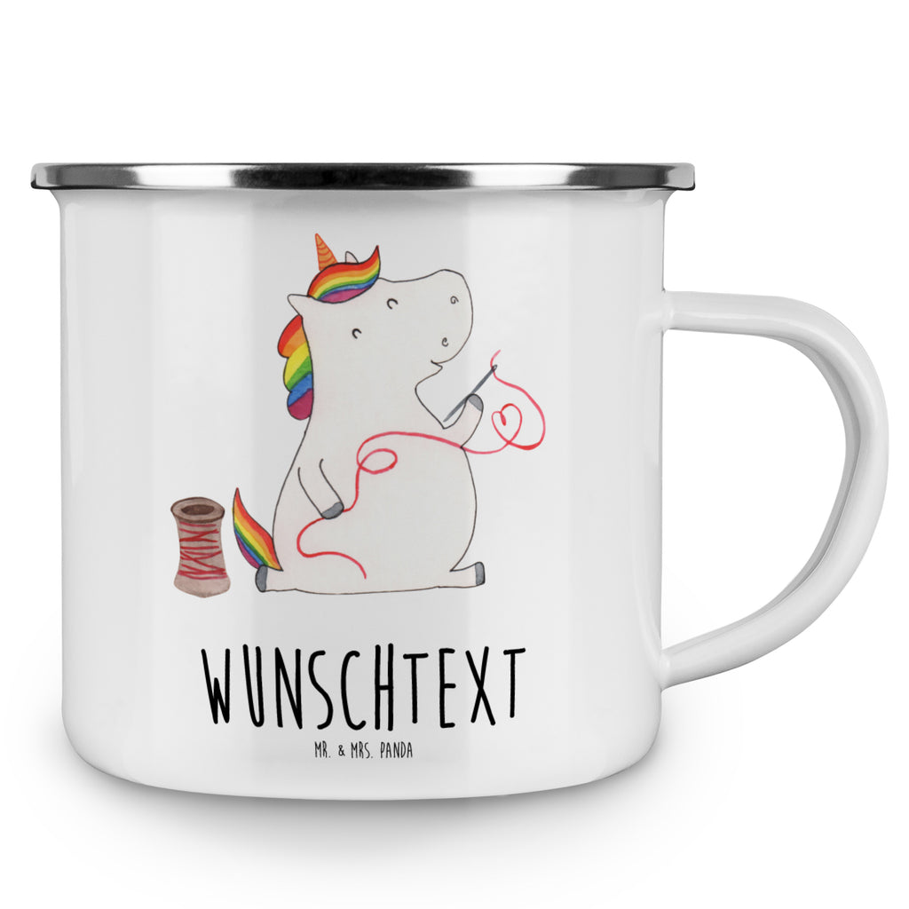 Personalisierte Emaille Tasse Einhorn Näherin Emaille Tasse personalisiert, Emaille Tasse mit Namen, Campingtasse personalisiert, Namenstasse, Campingtasse bedrucken, Campinggeschirr personalsisert, Einhorn, Einhörner, Einhorn Deko, Pegasus, Unicorn, Näherin, nähen, Mädchen, Freundin, Häkeln, Stricken, basteln, Nähzimmer
