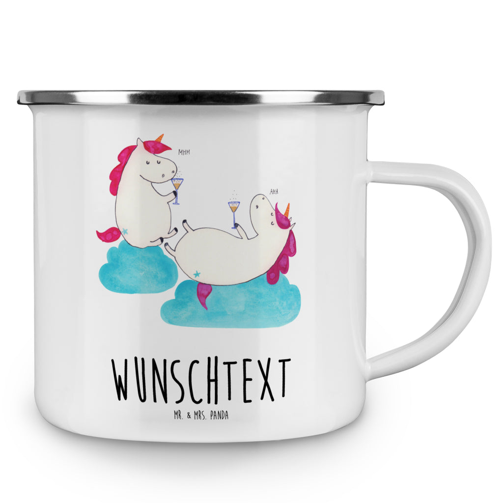 Personalisierte Emaille Tasse Einhörner Sekt Emaille Tasse personalisiert, Emaille Tasse mit Namen, Campingtasse personalisiert, Namenstasse, Campingtasse bedrucken, Campinggeschirr personalsisert, Einhorn, Einhörner, Einhorn Deko, Pegasus, Unicorn, Freundinnen, Freundin, BFF, Sekt, Mädelsabend, Spaß, Party, Korken, Anstoßen, Beste